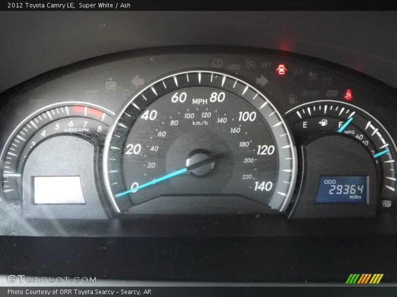 Super White / Ash 2012 Toyota Camry LE