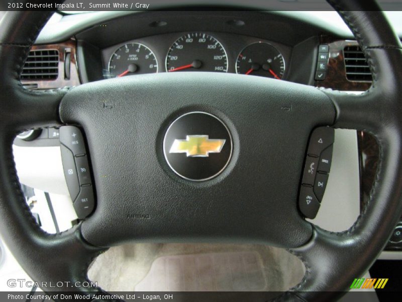 Summit White / Gray 2012 Chevrolet Impala LT