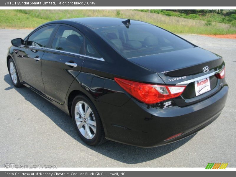 Midnight Black / Gray 2011 Hyundai Sonata Limited