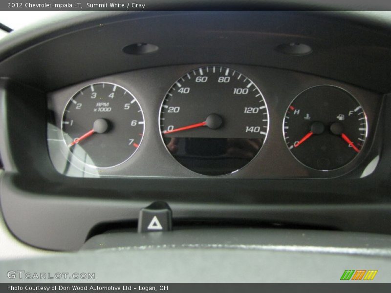 Summit White / Gray 2012 Chevrolet Impala LT