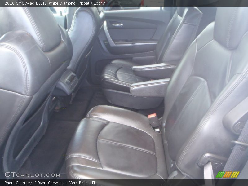 White Diamond Tricoat / Ebony 2010 GMC Acadia SLT
