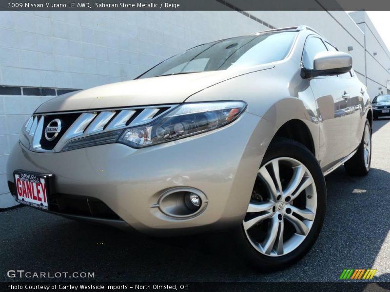 Saharan Stone Metallic / Beige 2009 Nissan Murano LE AWD