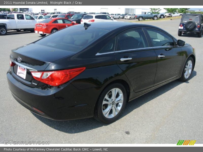 Midnight Black / Gray 2011 Hyundai Sonata Limited