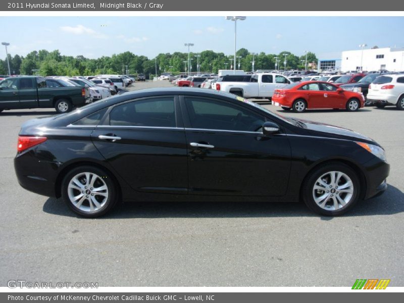 Midnight Black / Gray 2011 Hyundai Sonata Limited
