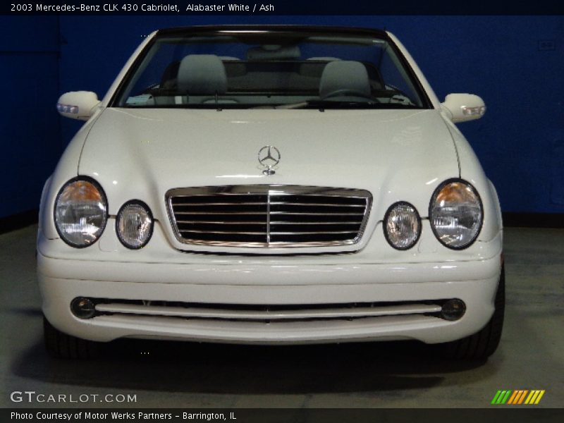 Alabaster White / Ash 2003 Mercedes-Benz CLK 430 Cabriolet