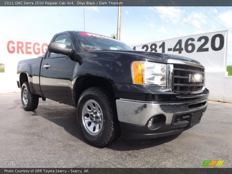 Onyx Black / Dark Titanium 2011 GMC Sierra 1500 Regular Cab 4x4