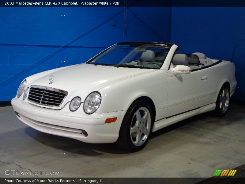 Alabaster White / Ash 2003 Mercedes-Benz CLK 430 Cabriolet