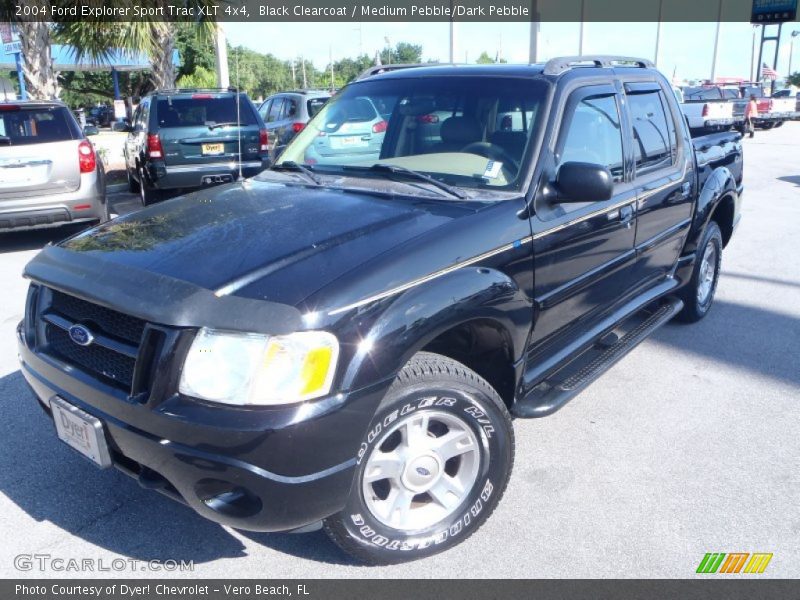 Black Clearcoat / Medium Pebble/Dark Pebble 2004 Ford Explorer Sport Trac XLT 4x4