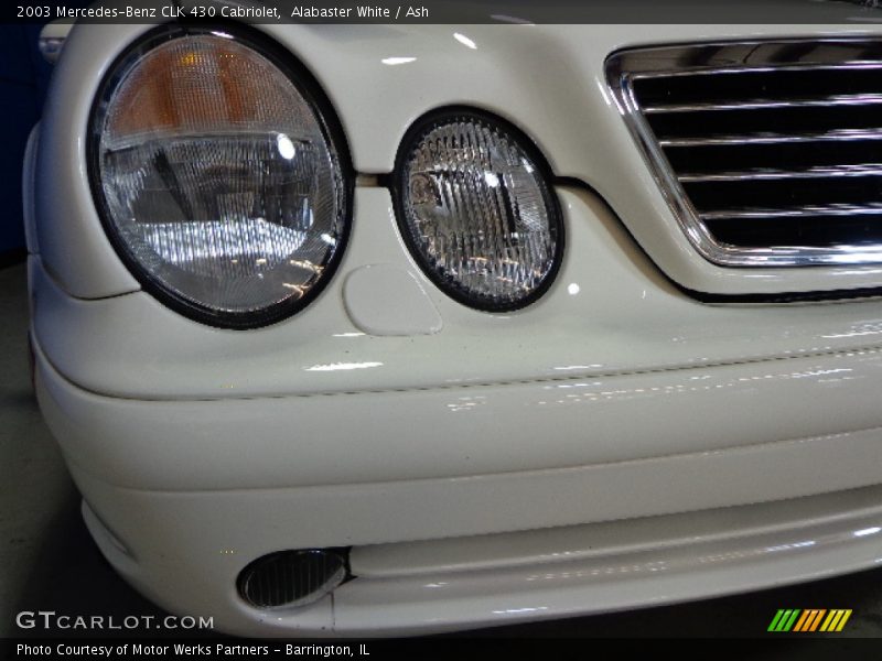 Alabaster White / Ash 2003 Mercedes-Benz CLK 430 Cabriolet