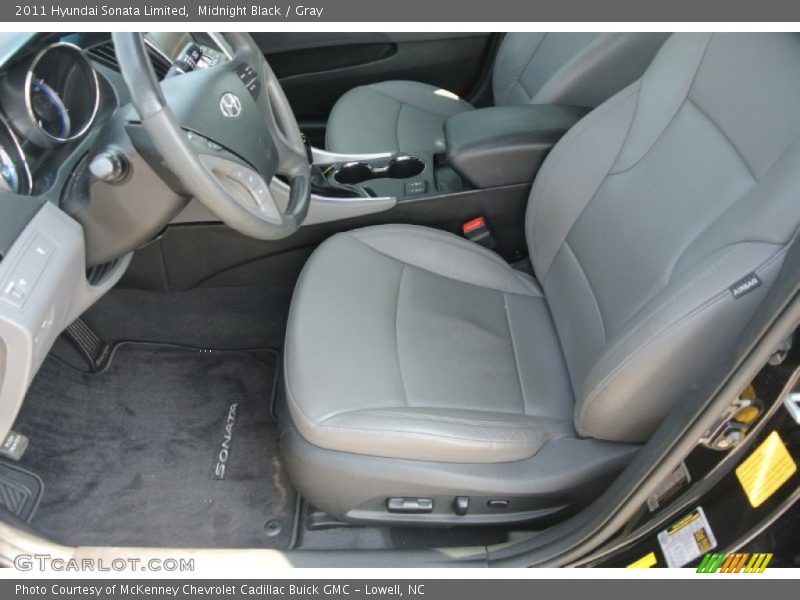 Midnight Black / Gray 2011 Hyundai Sonata Limited