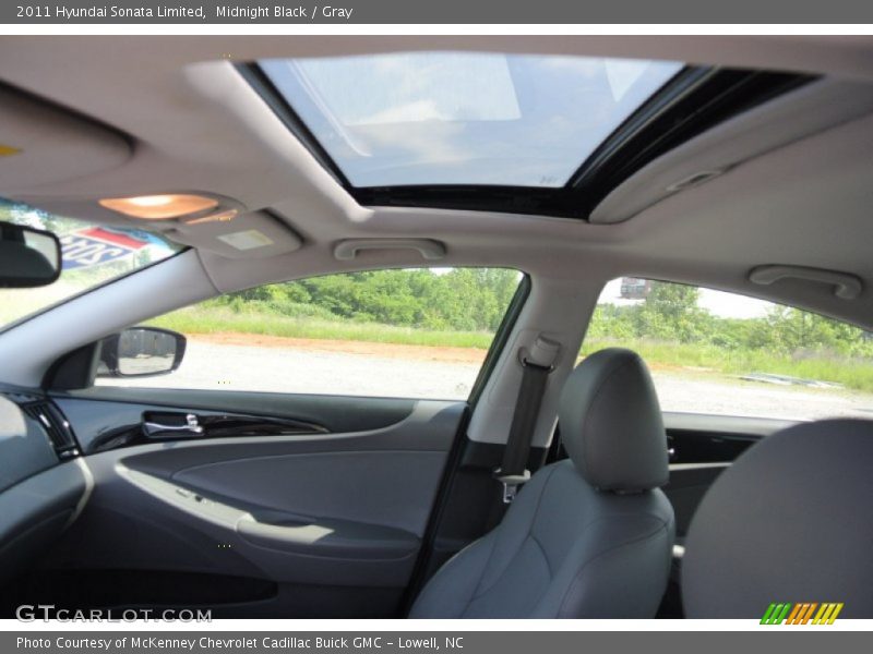 Midnight Black / Gray 2011 Hyundai Sonata Limited