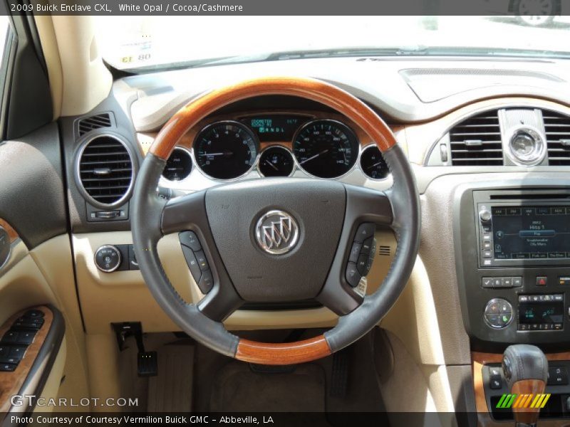 White Opal / Cocoa/Cashmere 2009 Buick Enclave CXL