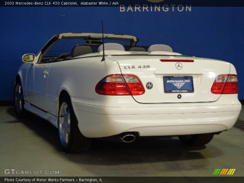 Alabaster White / Ash 2003 Mercedes-Benz CLK 430 Cabriolet