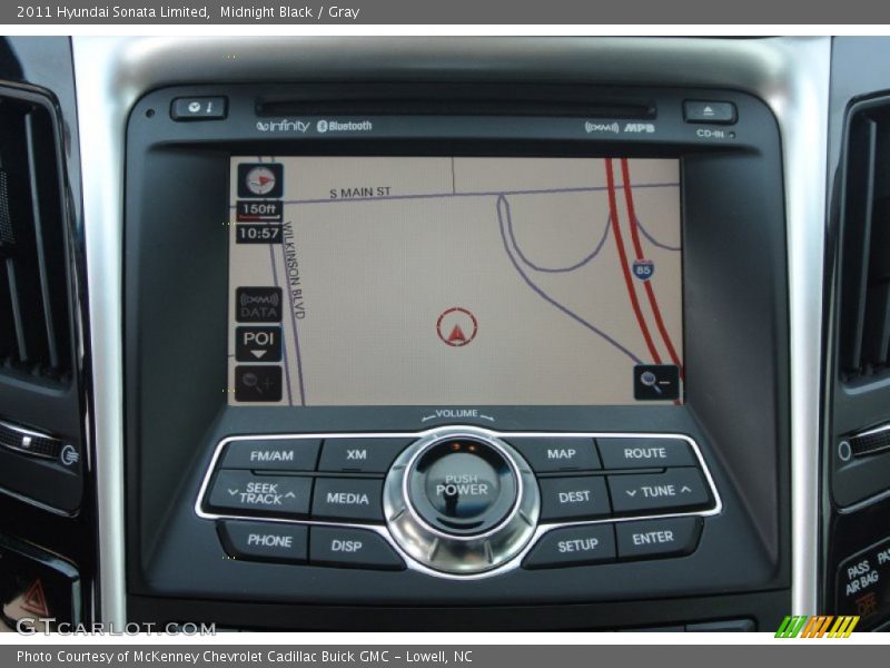Midnight Black / Gray 2011 Hyundai Sonata Limited