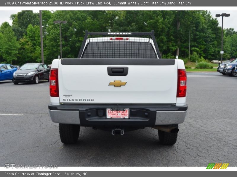 Summit White / Light Titanium/Dark Titanium 2009 Chevrolet Silverado 2500HD Work Truck Crew Cab 4x4