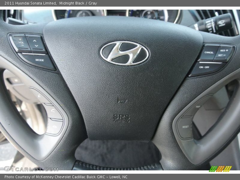 Midnight Black / Gray 2011 Hyundai Sonata Limited
