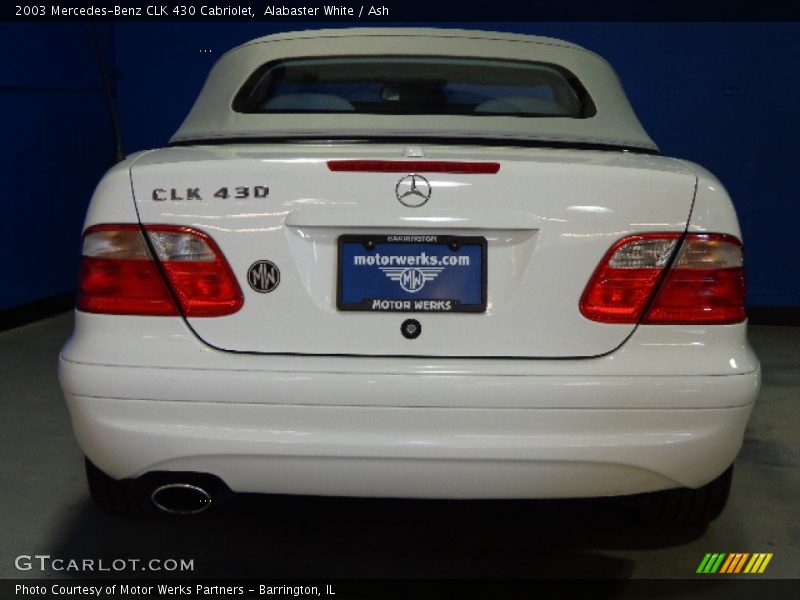 Alabaster White / Ash 2003 Mercedes-Benz CLK 430 Cabriolet