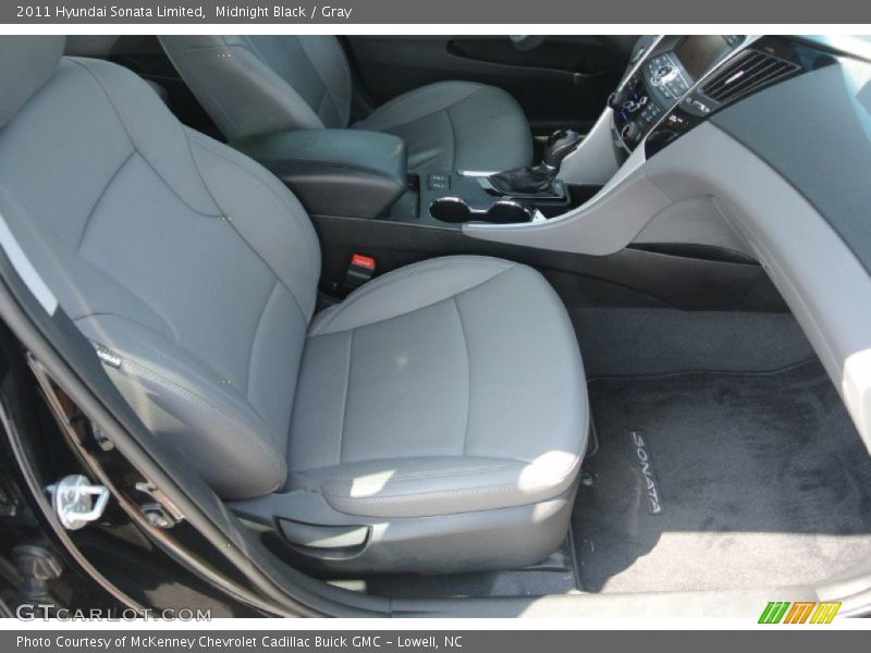 Midnight Black / Gray 2011 Hyundai Sonata Limited