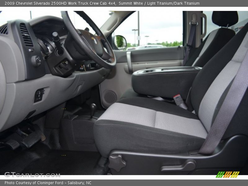 Summit White / Light Titanium/Dark Titanium 2009 Chevrolet Silverado 2500HD Work Truck Crew Cab 4x4