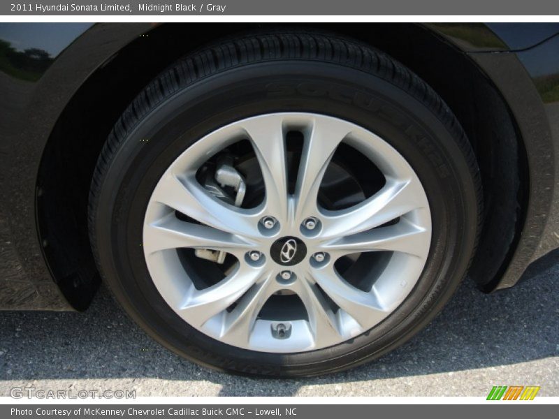 Midnight Black / Gray 2011 Hyundai Sonata Limited