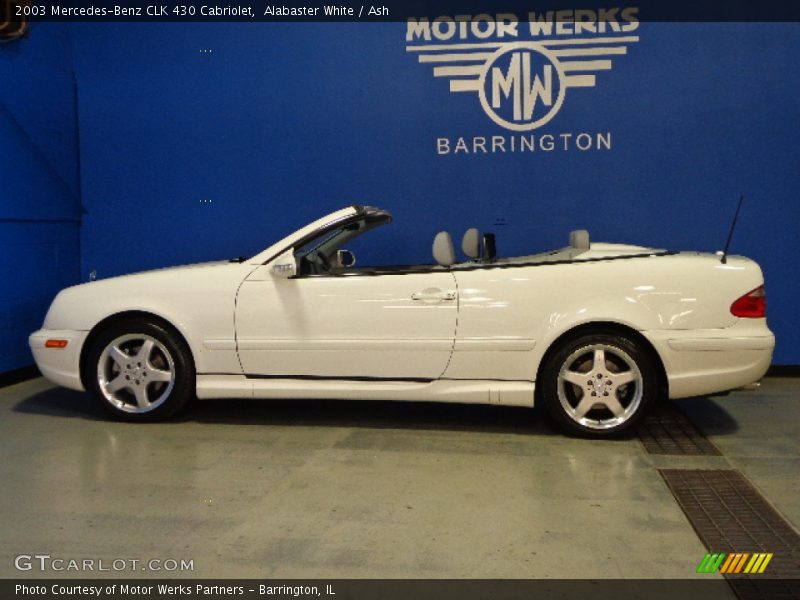 Alabaster White / Ash 2003 Mercedes-Benz CLK 430 Cabriolet