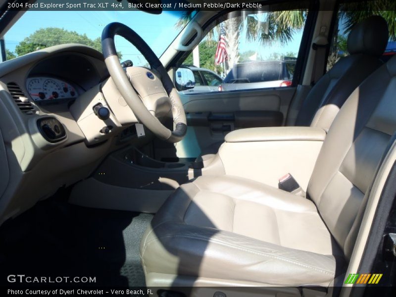 Black Clearcoat / Medium Pebble/Dark Pebble 2004 Ford Explorer Sport Trac XLT 4x4