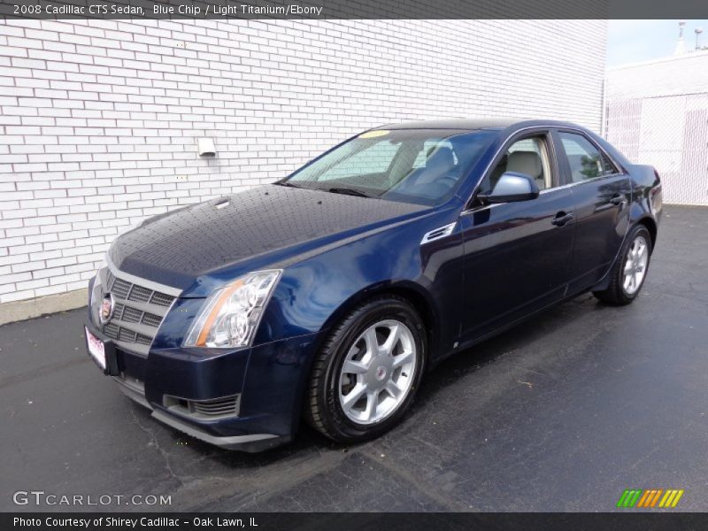 Blue Chip / Light Titanium/Ebony 2008 Cadillac CTS Sedan