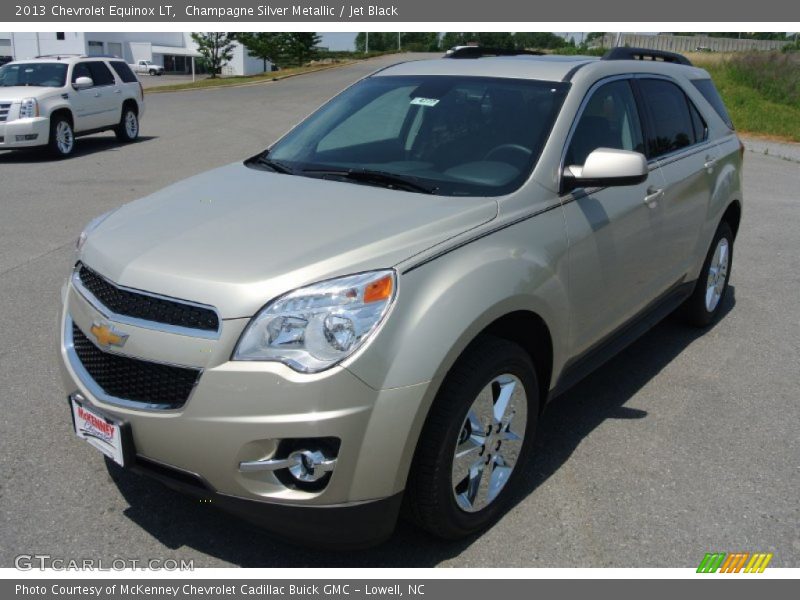 Champagne Silver Metallic / Jet Black 2013 Chevrolet Equinox LT