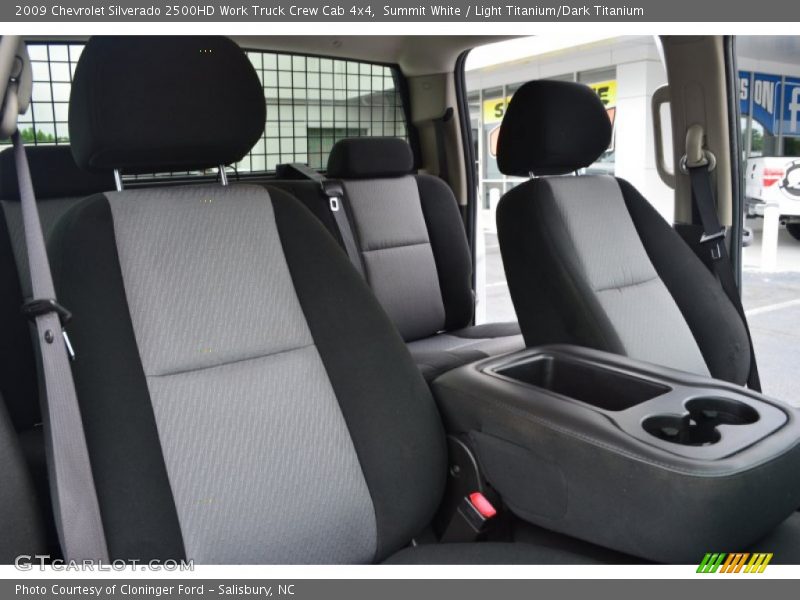 Summit White / Light Titanium/Dark Titanium 2009 Chevrolet Silverado 2500HD Work Truck Crew Cab 4x4