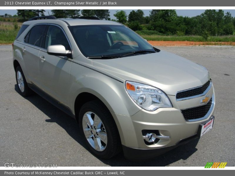 Champagne Silver Metallic / Jet Black 2013 Chevrolet Equinox LT