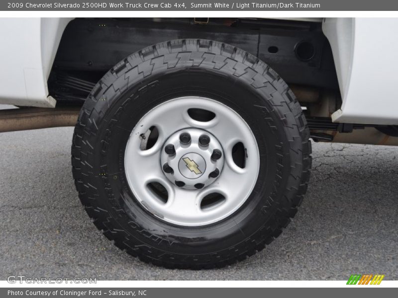 Summit White / Light Titanium/Dark Titanium 2009 Chevrolet Silverado 2500HD Work Truck Crew Cab 4x4