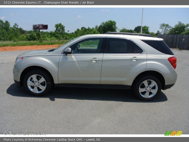 Champagne Silver Metallic / Jet Black 2013 Chevrolet Equinox LT