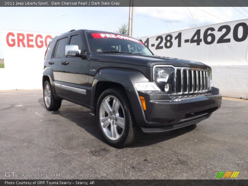 Dark Charcoal Pearl / Dark Slate Gray 2011 Jeep Liberty Sport