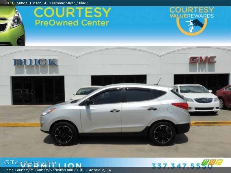 Diamond Silver / Black 2011 Hyundai Tucson GL