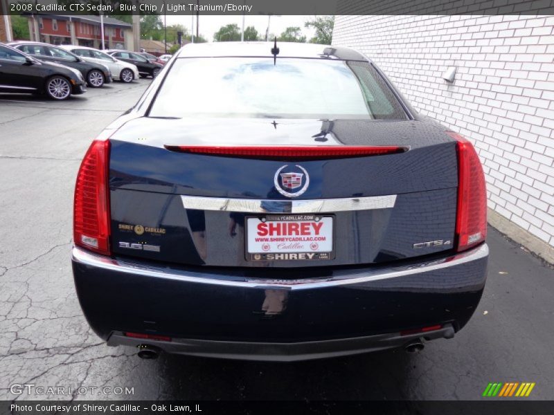 Blue Chip / Light Titanium/Ebony 2008 Cadillac CTS Sedan