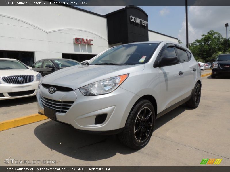 Diamond Silver / Black 2011 Hyundai Tucson GL