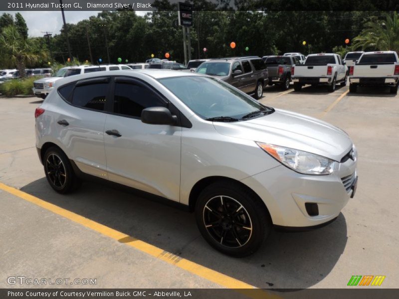 Diamond Silver / Black 2011 Hyundai Tucson GL