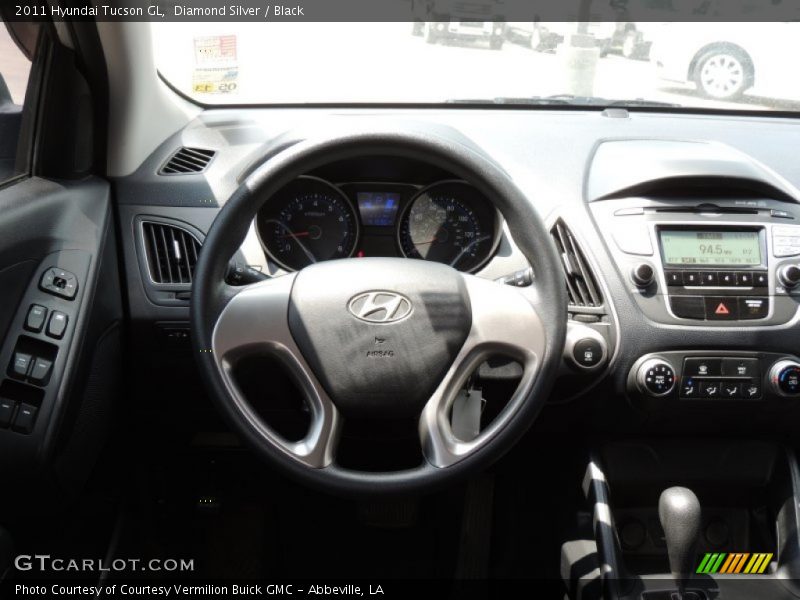 Diamond Silver / Black 2011 Hyundai Tucson GL