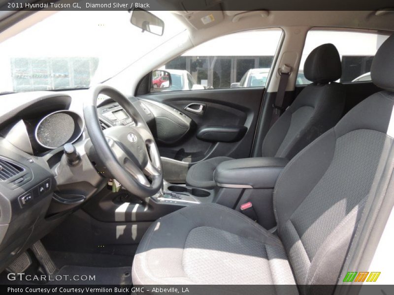 Diamond Silver / Black 2011 Hyundai Tucson GL