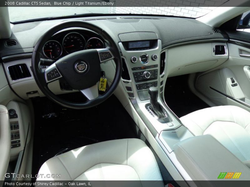 Blue Chip / Light Titanium/Ebony 2008 Cadillac CTS Sedan