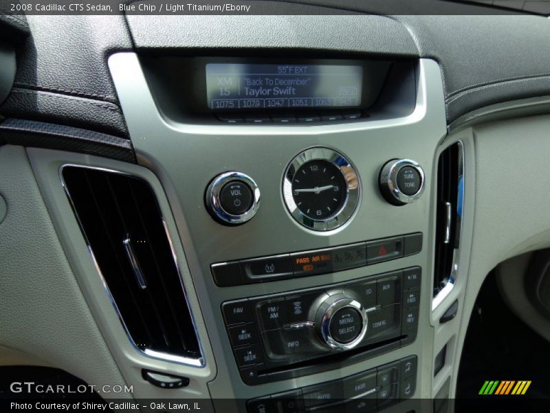 Blue Chip / Light Titanium/Ebony 2008 Cadillac CTS Sedan