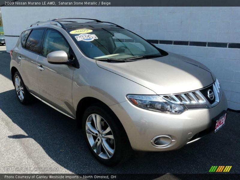 Saharan Stone Metallic / Beige 2009 Nissan Murano LE AWD