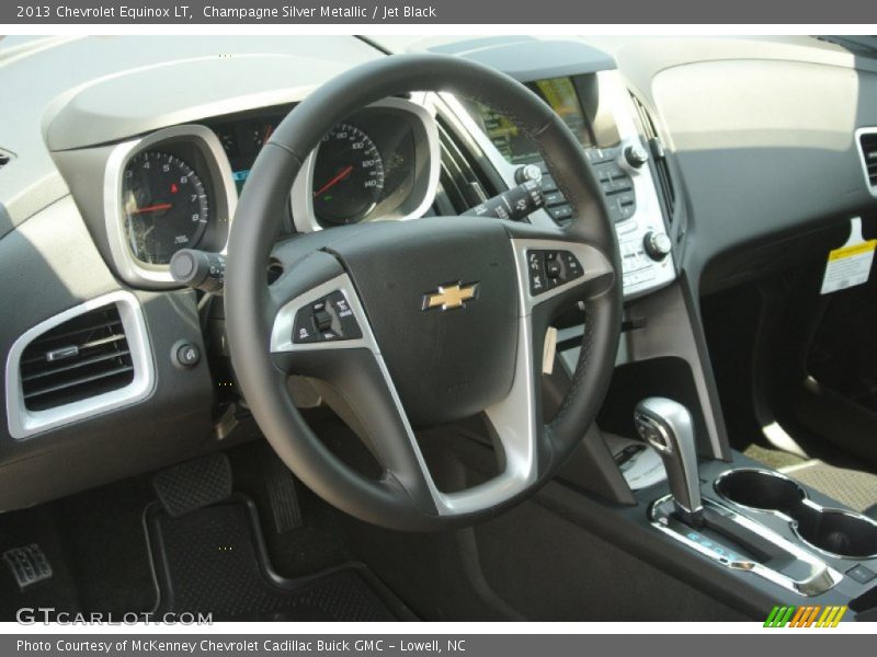 Champagne Silver Metallic / Jet Black 2013 Chevrolet Equinox LT