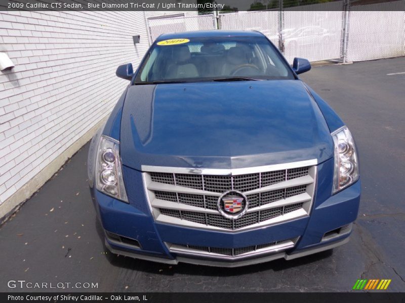 Blue Diamond Tri-Coat / Light Titanium/Ebony 2009 Cadillac CTS Sedan