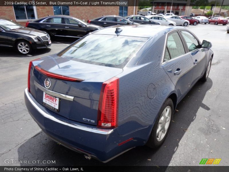Blue Diamond Tri-Coat / Light Titanium/Ebony 2009 Cadillac CTS Sedan