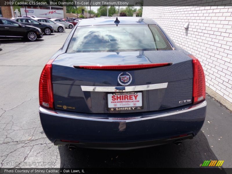 Blue Diamond Tri-Coat / Light Titanium/Ebony 2009 Cadillac CTS Sedan