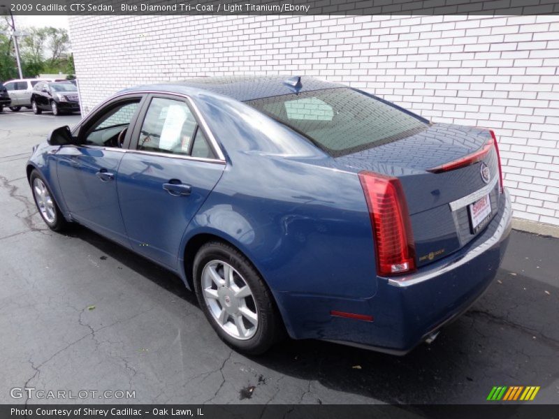 Blue Diamond Tri-Coat / Light Titanium/Ebony 2009 Cadillac CTS Sedan