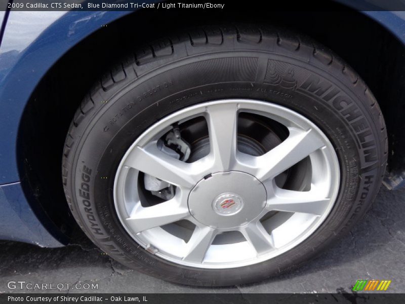 Blue Diamond Tri-Coat / Light Titanium/Ebony 2009 Cadillac CTS Sedan