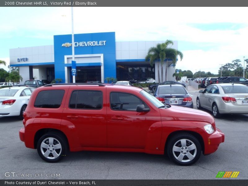 Victory Red / Ebony Black 2008 Chevrolet HHR LS