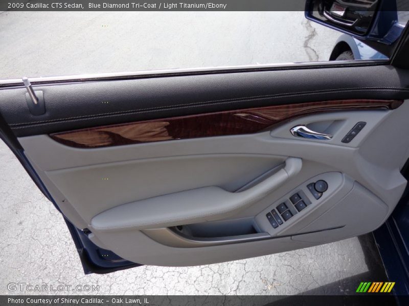 Blue Diamond Tri-Coat / Light Titanium/Ebony 2009 Cadillac CTS Sedan